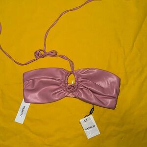 Bardot pink bandeau top NWT